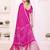 rani satin bandhej printed saree with blouse