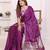 wine satin bandhej printed saree with blouse