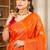 vyomi silk blend saree with contrast blouse piece hand embroidery
