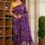 iara silk blend saree with contrast blouse piece hand embroidery