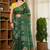 harsha silk blend saree with contrast blouse piece hand embroidery