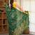 harsha silk blend saree with contrast blouse piece hand embroidery