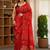 tavisha silk blend saree with contrast blouse piece hand embroidery