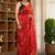 tavisha silk blend saree with contrast blouse piece hand embroidery