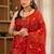 tavisha silk blend saree with contrast blouse piece hand embroidery