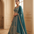 steel blue sequin embroidered lehenga choli set