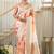ruchir     tussar with flower print hand embroidery
