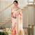 ruchir     tussar with flower print hand embroidery