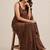 Premium satin saree with coffee bead flower  butti work