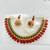 Multicolor gold-plated traditional necklace set