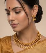 Classic gold-plated necklace set
