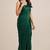 Stylish satin saree with coffee bead floral butti work