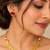 Ruby gold-plated traditional necklace set