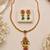Multicolor gold-plated festive necklace set