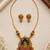 Multicolor gold-plated ethnic necklace set