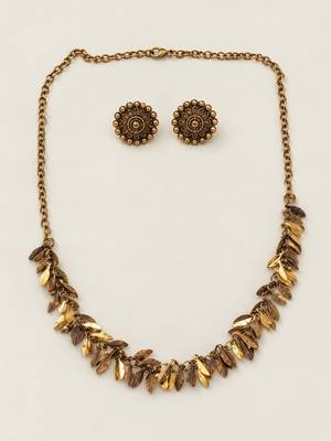 Gold-plated traditional necklace set 2