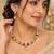 Multicolor gold-plated festive necklace set