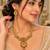Multicolor gold-plated occasion necklace set