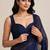 Elegant satin saree with embellished designer blouse