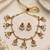 Ruby gold-plated traditional necklace set