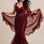 Premium satin saree with embellished floral designer blouse