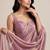 Rich satin saree with elegant floral bead work blouse