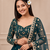 Teal Color Embroidery,Sequins And Diamond Work Georgette Lehenga Choli 