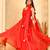 Laal leheriya anarkali kurta with wine dupatta