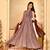Meher georgette anarkali kurta with dupatta