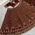 Dark Brown Color Thread,Sequins And Dori Work Thai Silk_Blend Lehenga Choli