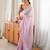 Lavender  premium satin saree with golden butti work & designer border