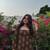 Women's rayon handprinted designer casual wear Jaipuri ethnic Brown short kurti