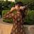 Women's rayon handprinted designer casual wear Jaipuri ethnic Brown short kurti