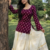 Women's rayon handprinted designer casual wear jaipuri ethnic Purple short kurti