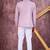 Purple computer thread work on art silk jodhpuri for men