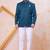 Blue imported plain fabric jodhpuri for men
