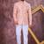 Pink imported plain fabric jodhpuri for men