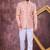 Pink imported plain fabric jodhpuri for men