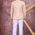 Beige imported plain fabric jodhpuri for men