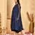 Women's neel leheriya chiffon anarkali set with dupatta