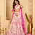 Women's Gulabi Floral Lehenga Set with Chiffon Dupatta