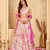 Women's Gulabi Floral Lehenga Set with Chiffon Dupatta