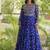 Bandhani print faux georgette gown with kutchi patchwork | 12 meter flair | m-xxl