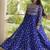 Bandhani print faux georgette gown with kutchi patchwork | 12 meter flair | m-xxl