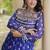 Bandhani print faux georgette gown with kutchi patchwork | 12 meter flair | m-xxl