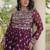 Bandhani print faux georgette gown with kutchi patchwork | 12 meter flair | m-xxl
