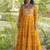 Bandhani print faux georgette gown with kutchi patchwork | 12 meter flair | m-xxl