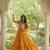 Bandhani print faux georgette gown with kutchi patchwork | 12 meter flair | m-xxl