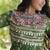 Bandhani print faux georgette gown with kutchi patchwork | 12 meter flair | m-xxl