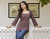 Women's rayon handprinted designer casual wear ethnic Floral Brown short kurti